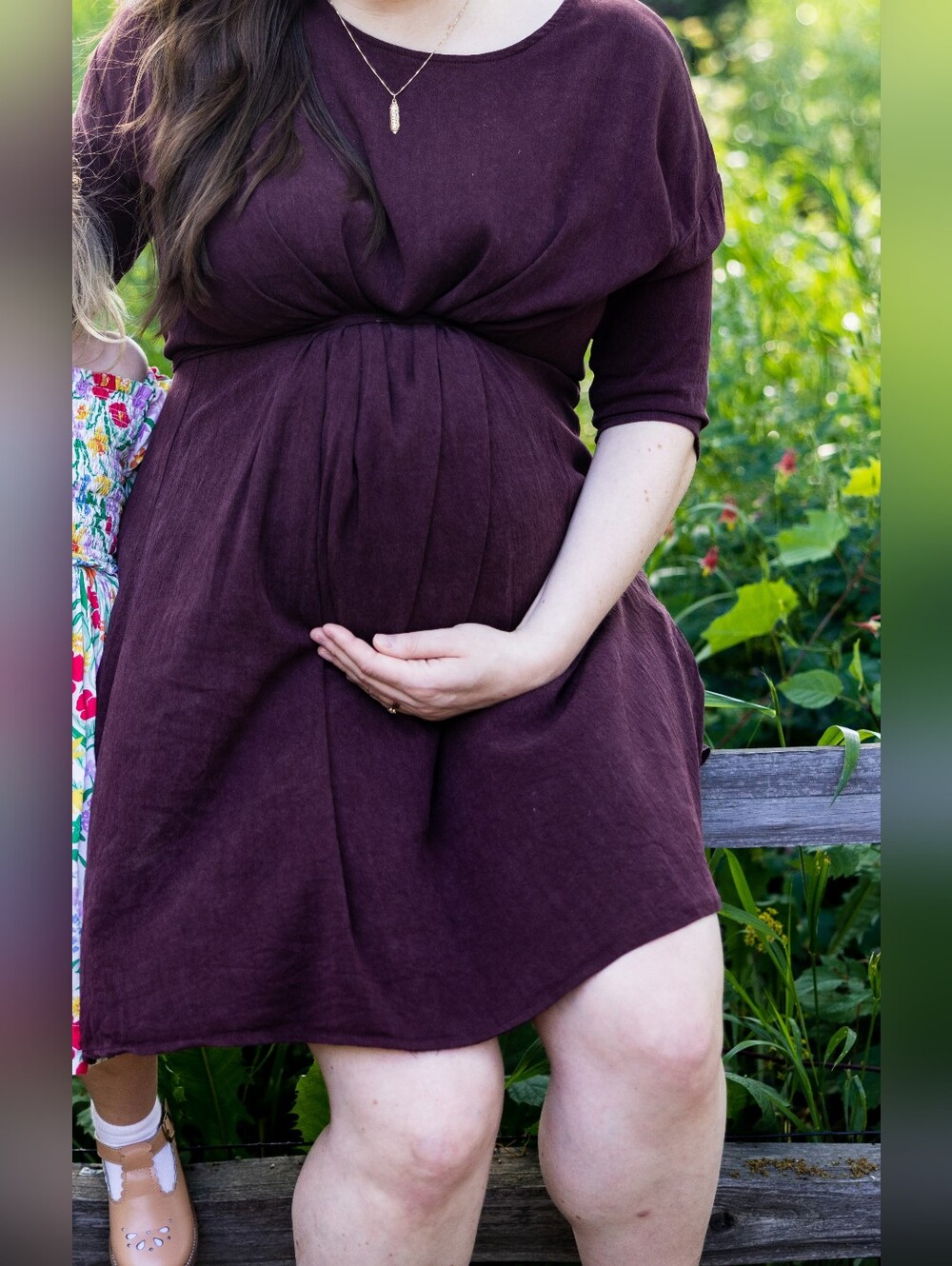 Mimu Maxi Draw Dress Mulberry Size M